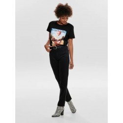 ONLY Emily HW Straight Fit Jeans - Black Denim