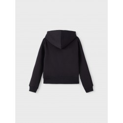 LMTD pige - Opal langærmet kort sweat lynlås cardigan - Sort