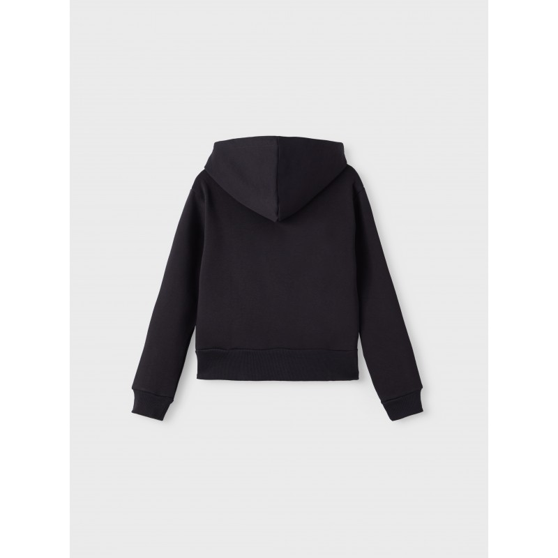 LMTD pige - Opal langærmet kort sweat lynlås cardigan - Sort