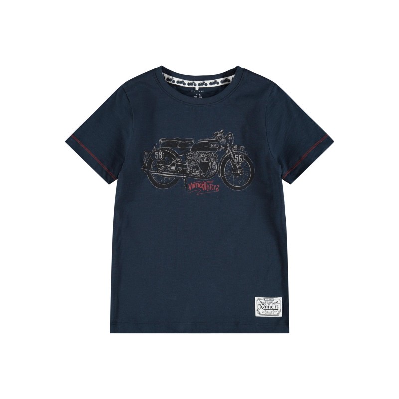 NAME IT Kids Bikers T-shirt - Dark Sapphire