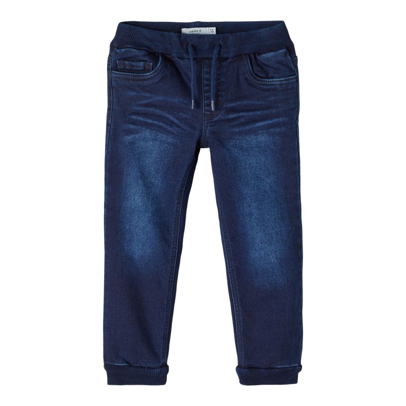 NAME IT Mini Denim Bukser Med Fleece - Dark Blue Denim