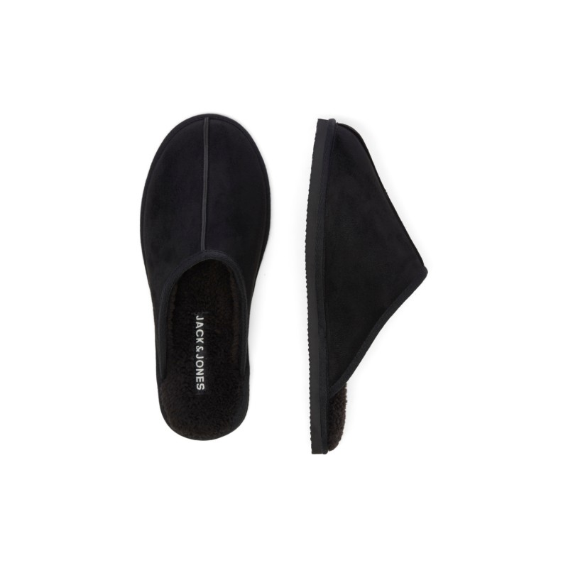 JACK & JONES Teddy Slippers - Sort