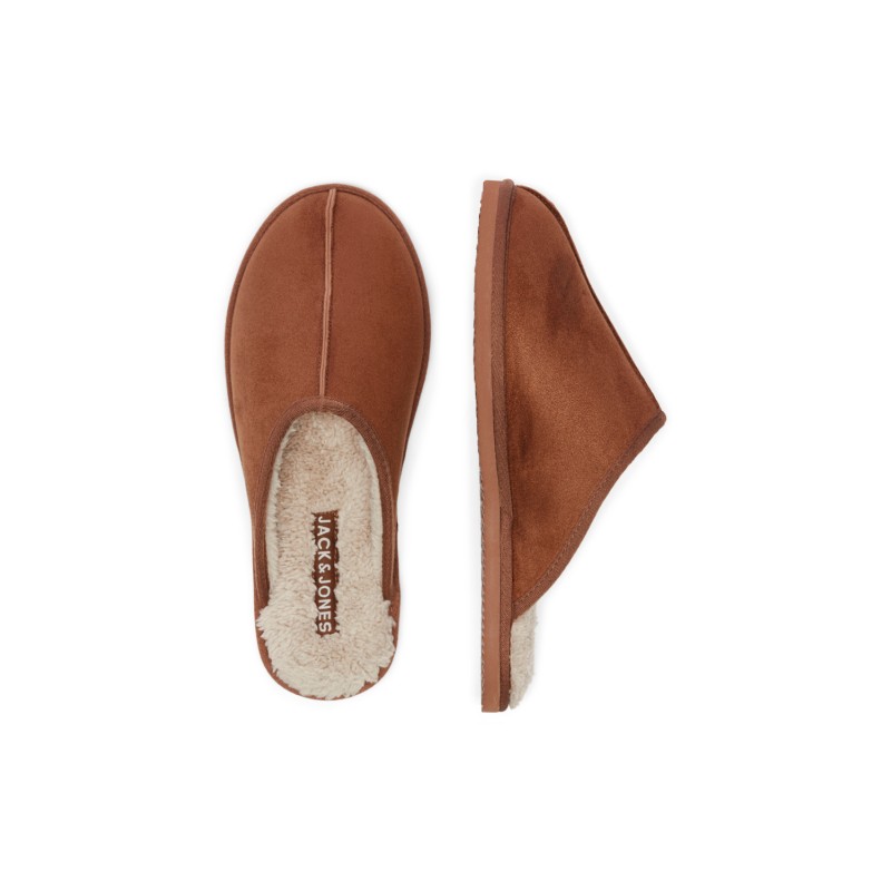 JACK & JONES Teddy Slippers - Almond