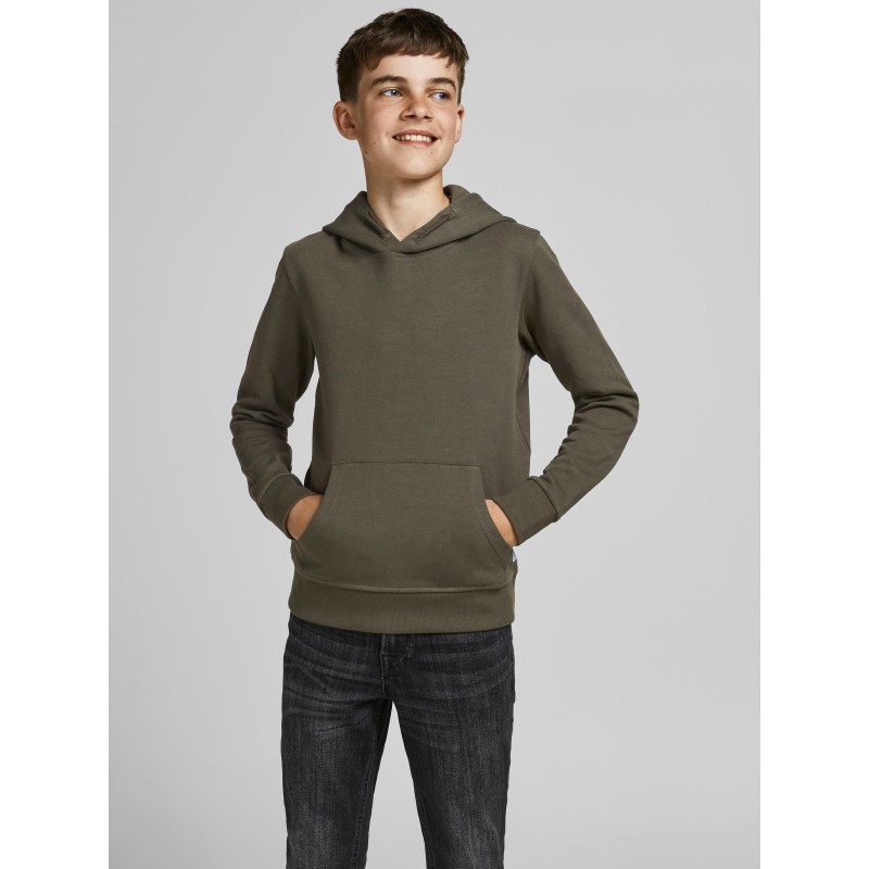 JACK & JONES JUNIOR SWEAT HOOD - FOREST NIGHT