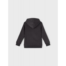 NAME IT Kids Leno sweat hoodie - Sort