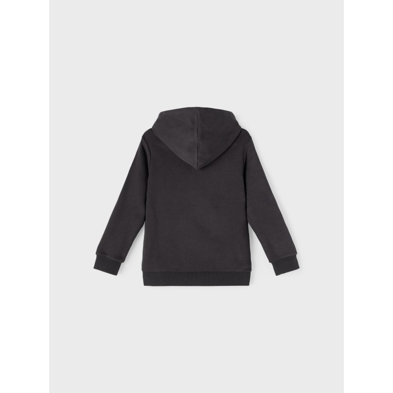 NAME IT Kids Leno sweat hoodie - Sort