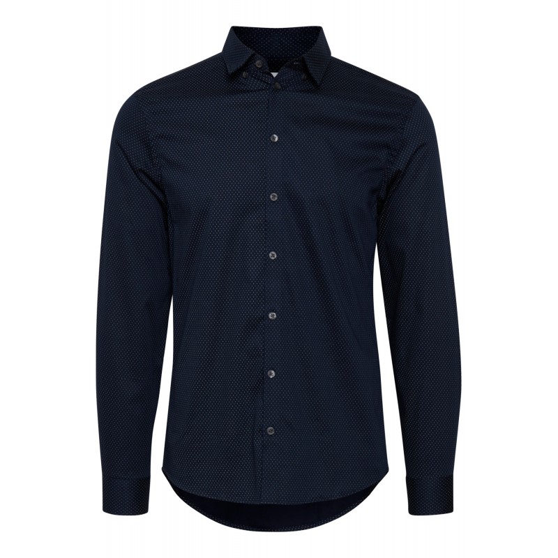 CAUSAL FRIDAY ARTHUR L/S SHIRT - NAVY M. PRINT