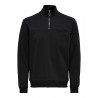 ONLY & SONS Highneck Zip Sweatshirt - Sort