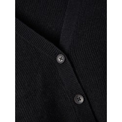 LMTD NILLA L/S SHORT KNIT CARDIGAN - SORT