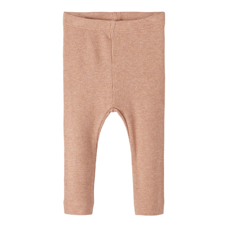 NAME IT Baby Rib Leggings - Cafè Au Lait