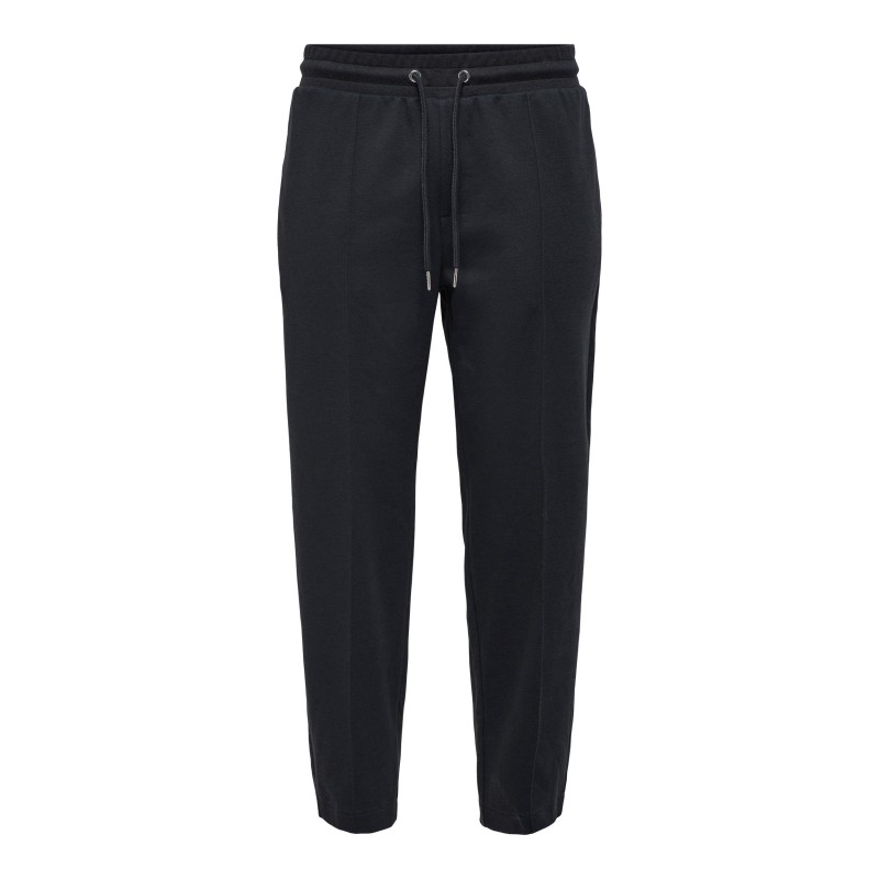 ONLY & SONS OXLEY TAPE PINTUCK SWEATPANTS - DARK NAVY