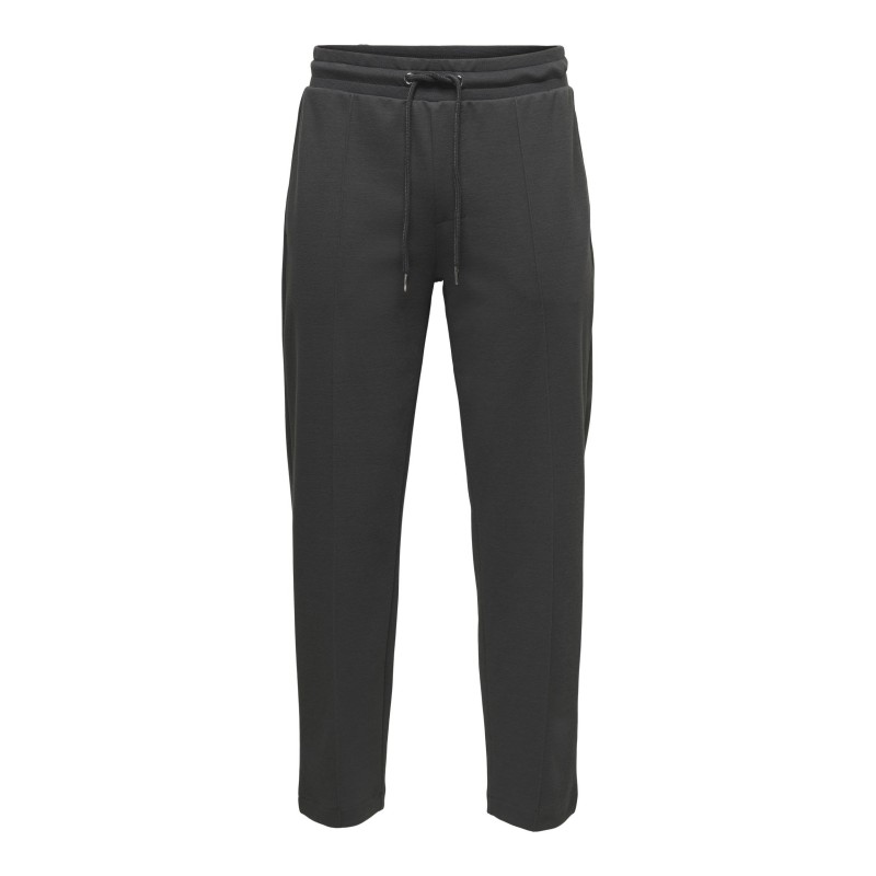 ONLY & SONS Oxley Tape Pintuck Sweatpants - Grey Pinstripe