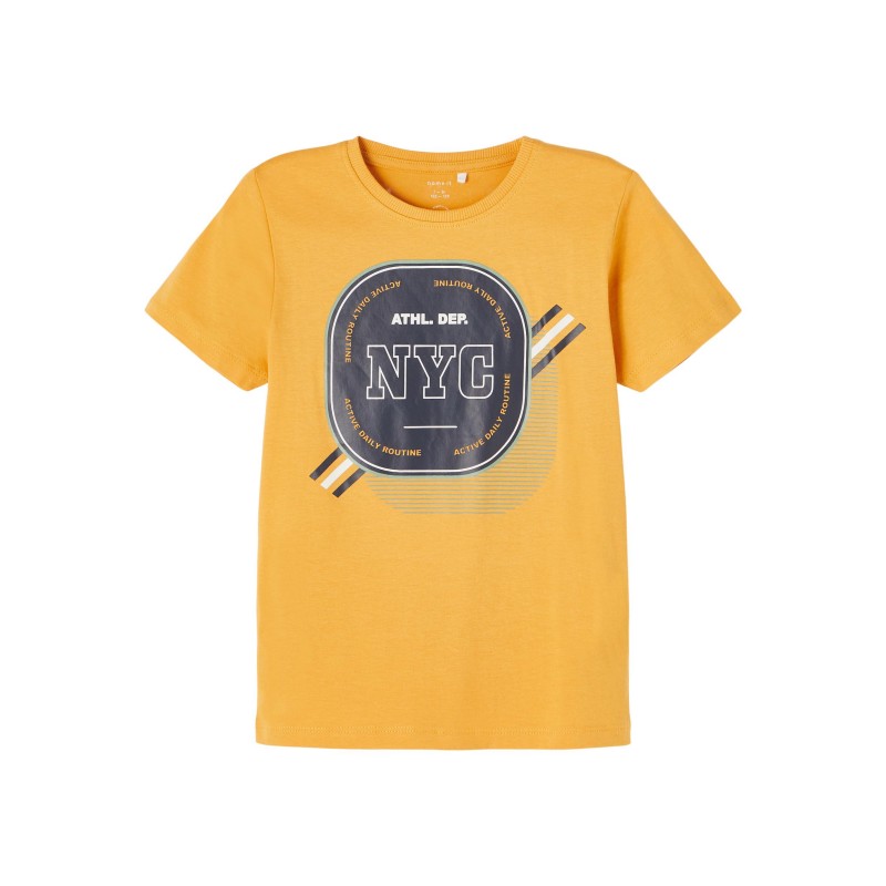 Name it Kids Bertel t-shirt - Amber gold