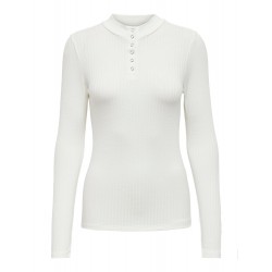 JDY Fransiska højhalset basis bluse - Cloud Danser