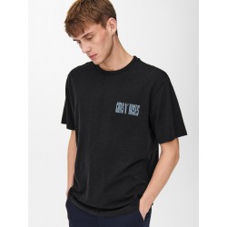 ONLY & SONS Life Gunsn Roses T-shirt - Sort