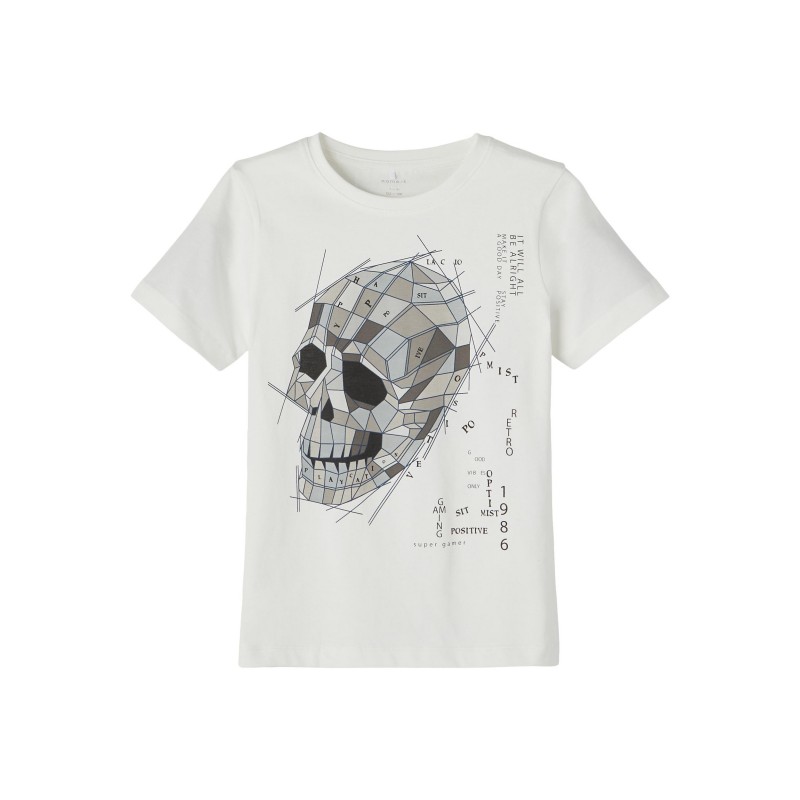 NAME IT KIDS BAKKA S/S T-SHIRT - WHITE ALYSSUM