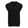 Only & Sons V-hals strik vest - Dark Navy