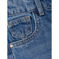 NAME IT KIDS PIGE ROSE HIGH WAIST MOM JEANS- MEDIUM BLUE
