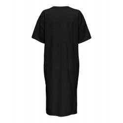 Only lang sweat kjole - Sort