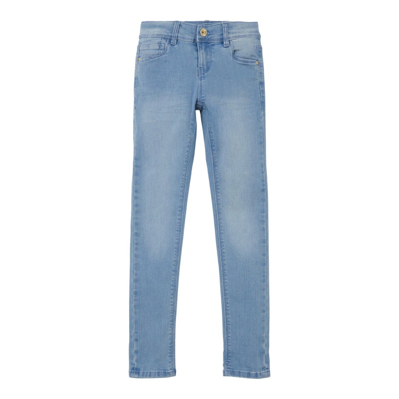 NAME IT KIDS POLLY SKINNY-FIT JEANS - LIGHT BLUE DENIM