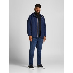 JACK & JONES PLUS Langærmet Hør Skjorte - Sort