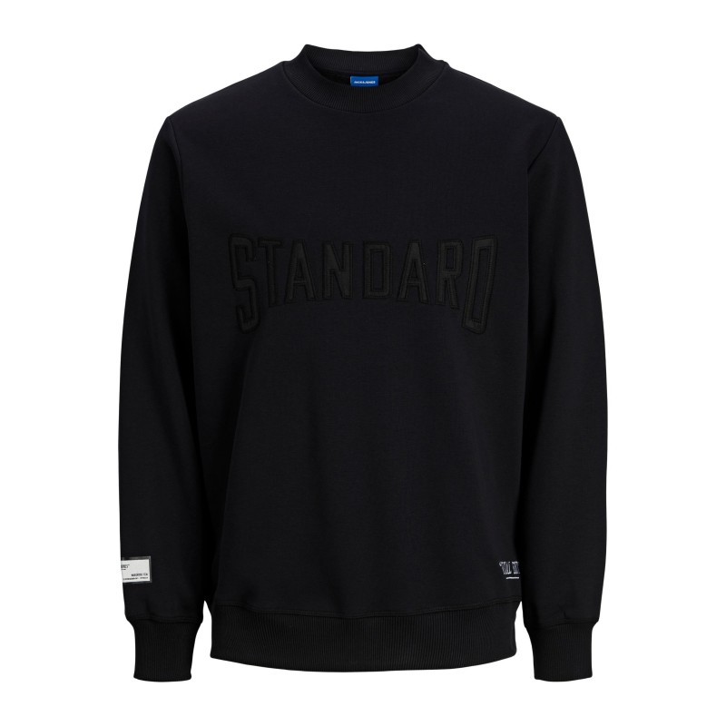 JACK & JONES KNOCK-OUT CREW NECK SWEATSHIRT - NAVY