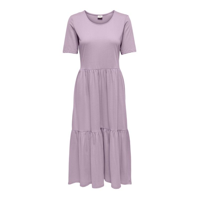 JDY Dalila Frosty kortærmet kjole - Lavender Frost