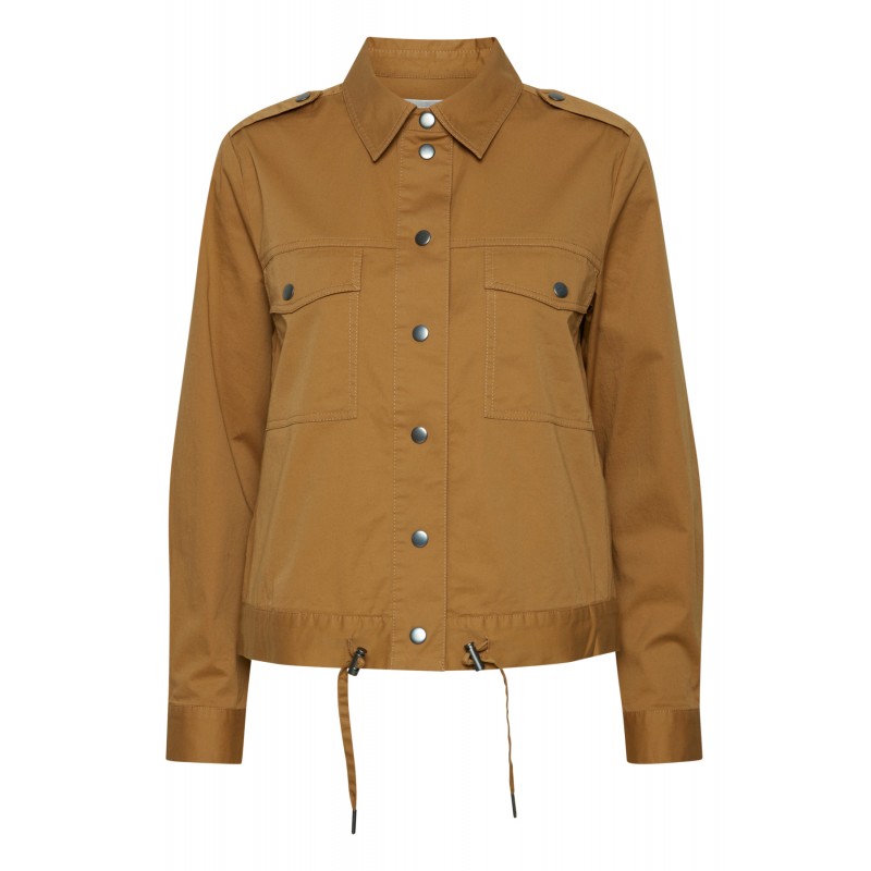 Køb Kort FRANSA Lærreds Jakke| Stort Udvalg Dametøj