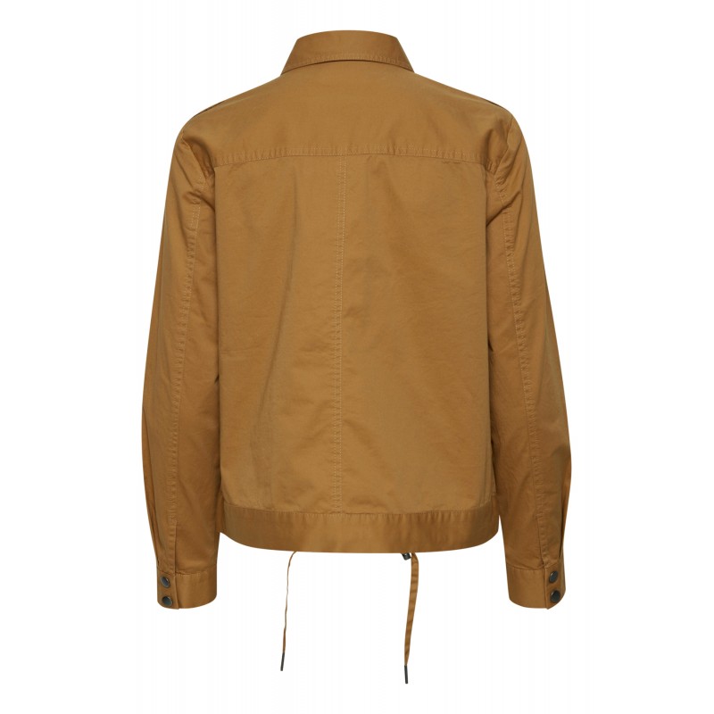 Køb Kort FRANSA Lærreds Jakke| Stort Udvalg Dametøj