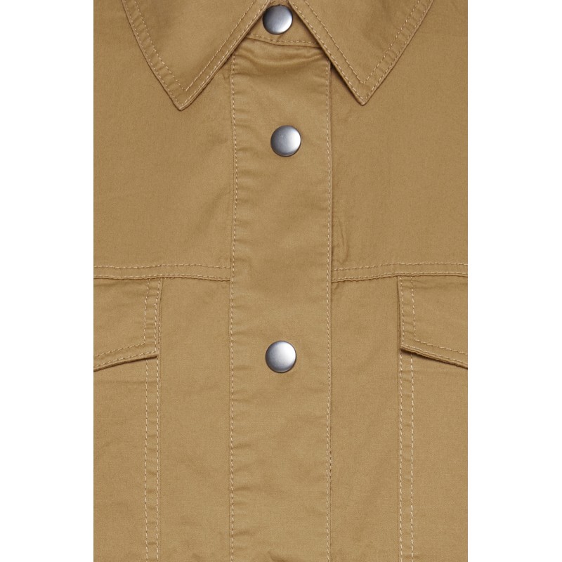 Køb Kort FRANSA Lærreds Jakke| Stort Udvalg Dametøj