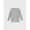 Name It Mini Dae stribet l/s t-shirt - Dark Sapphire