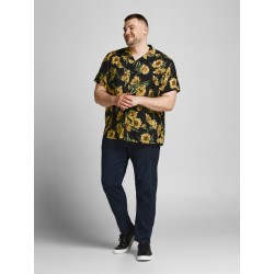 JACK & JONES Plus Size hawaiiskjorte - Sort