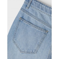 LMTD Izza Straight dad jeans - Light blue denim
