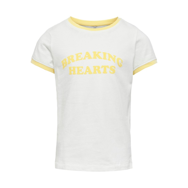 KIDS ONLY Ginna Breaking Hearts T-shirt - Cloud dancer
