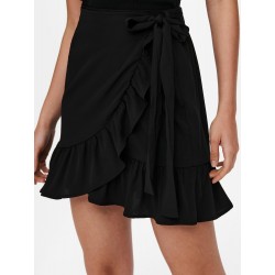 Only Olivia wrap skirt - Black
