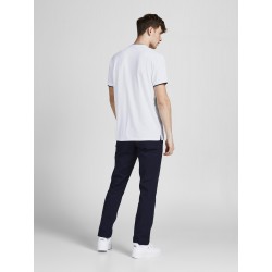 JACK & JONES Kortærmet Polo M. Lynlås - Hvid