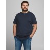 JACK & JONES Plus Noa Basic T-shirt Med Ekstra Længde  - Navy Blazer