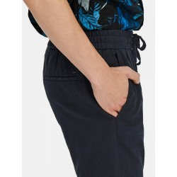 ONLY & SONS Linus Crop Hør Bukser - Dark Navy