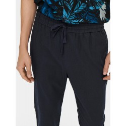 ONLY & SONS Linus Crop Hør Bukser - Dark Navy