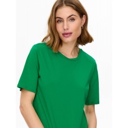 Only New Only ensfarvet basic T-shirt - Pepper Green