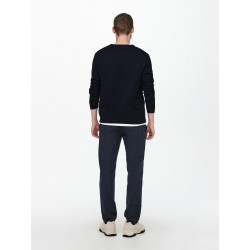 ONLY & SONS Wyler L/S Striktrøje - Dark Navy