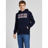 Jack & Jones Corp Logo hoodie - Navy Blazer