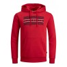 Jack & Jones Corp Logo Hoodie - True Red