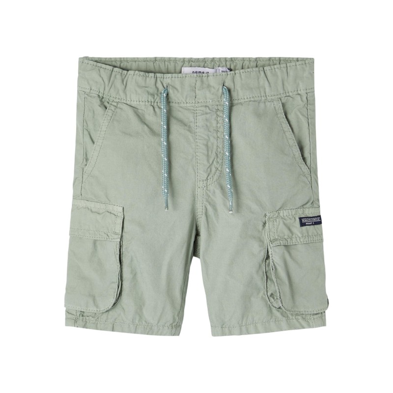 Name It mini Ryan twill cargo shorts - Iceberg Green