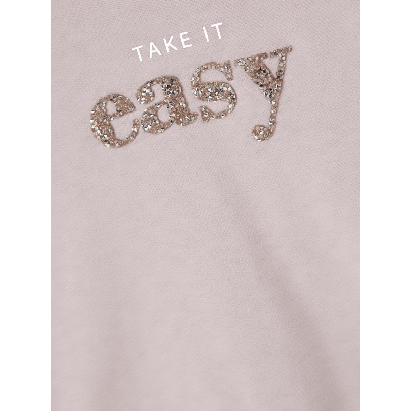 NAME It Kids Flonia "Take it easy" sweatshirt - Violet Ice