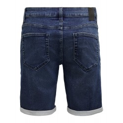 ONLY & SONS Jog Denim Shorts - Blue Denim