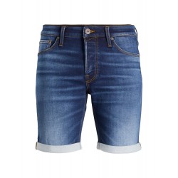 Jack & Jones Plus Size Rick Denim Shorts - Blue Denim