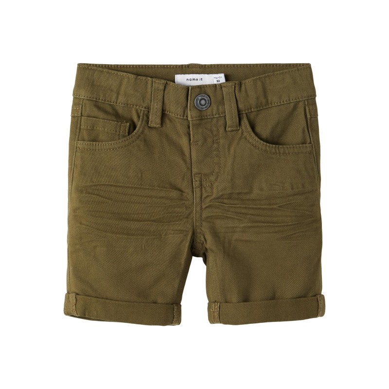 Name It kids Sofus slim fit twill shorts - Olive Night