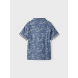 Name It Kids palme kortærmet skjorte - Wind Wind