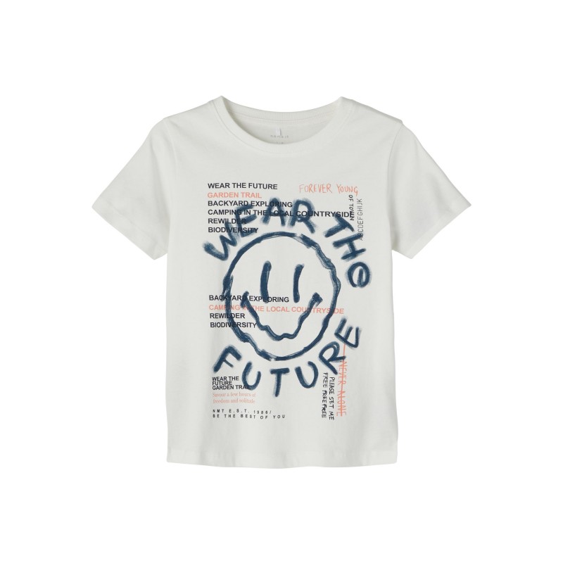 Name It Kids Feranke kortærmet T-shirt - White Alyssum